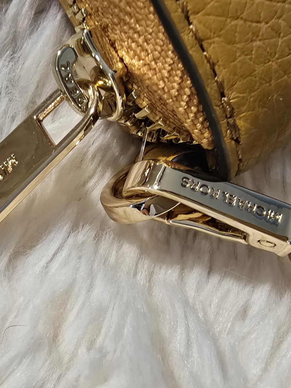Michael Kors Mustard Yellow Leather Crossbody Bag